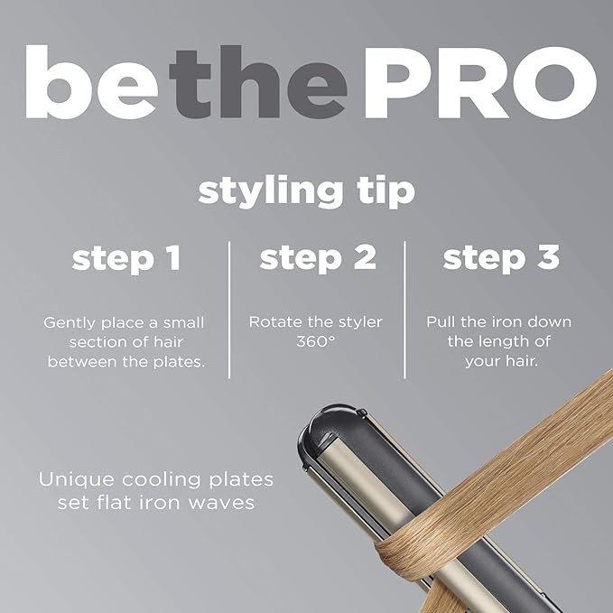 INFINITIPRO BY CONAIR 2-in-1 Styler, Curl or Straighten with 1 Tool