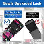 2 Pack Luggage Straps for Suitcases, Adjustable Travel Belt - Image 2