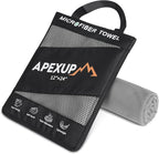 APEXUP Microfiber Travel Towel, Ultra Absorbent Quick Dry Towels, Lightweight by APEXUP
