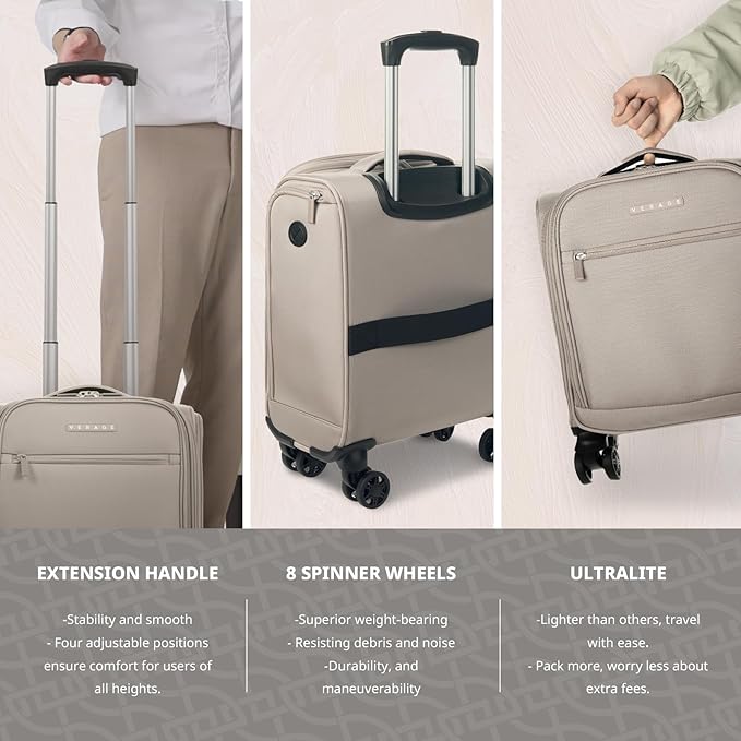 Verage Underseat Carry On Luggage - Image 4