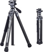 Fotopro Carbon Fiber Travel Tripod 2.2lbs Ultralight 64 Inch Portable Compact by Fotopro
