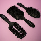 Jose Eber: Professional Series - Detangler Brush - 100% Natural Boar Hair with Nylon Bristle, Reduces Breakage, for All Hairtypes, Salon Styling Tool