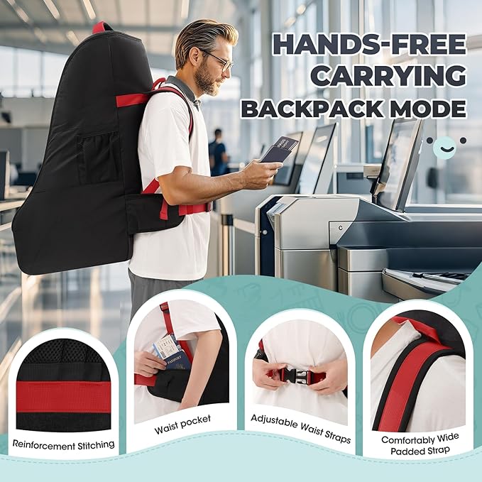 RAINSMORE Padded Car Seat Travel Bag - Image 5