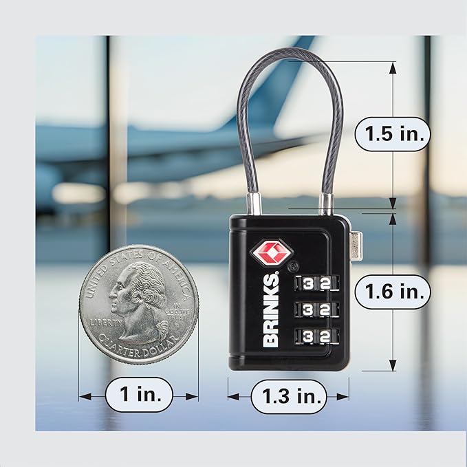 Brinks TSA Accepted Indicator Luggage Lock, New More Secure TSA008 Key - Image 5
