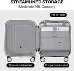 mixi Underseat Carry on Luggage 16 Inch Hardshell PC Suitcase - Image 5