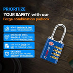 Forge Dual-Opening: Key or Combination Access Lock, TSA Approved Locks - Image 6