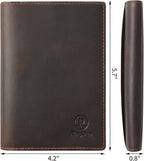 Ringsun Leather Passport Cover for Men Women, RFID Passport Wallet Case Travel - Image 3