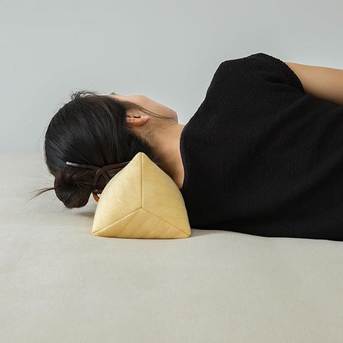 Buckwheat Neck Support Pillow Cervical Neck Cylinder Bolster Pillow Neck Pain - Image 5