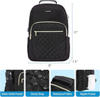LOVEVOOK Laptop Backpack Purse for Women, Work Business Travel Computer Bags - Image 4