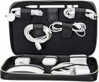 Medicine Handmade Leather Cable Organizer Bag – Full-Grain Leather Travel Tech by TORONATA