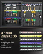 Uniclife 60 Position Key Cabinet Steel Security Storage Box - Image 3