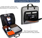 Garment Bag Travel Suit Bag for Men Large 40-Inch Carry on Garment Bag Up to 3 - Image 3