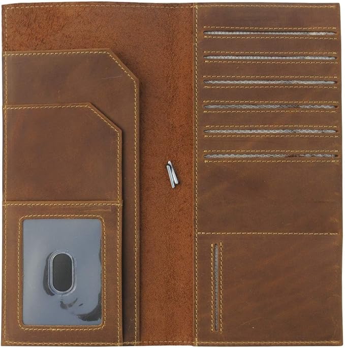 WANDERINGS Genuine Leather Passport Wallet - Image 3