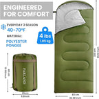 FARLAND Sleeping Bags 30℉ for Adults Teens Kids - Image 2