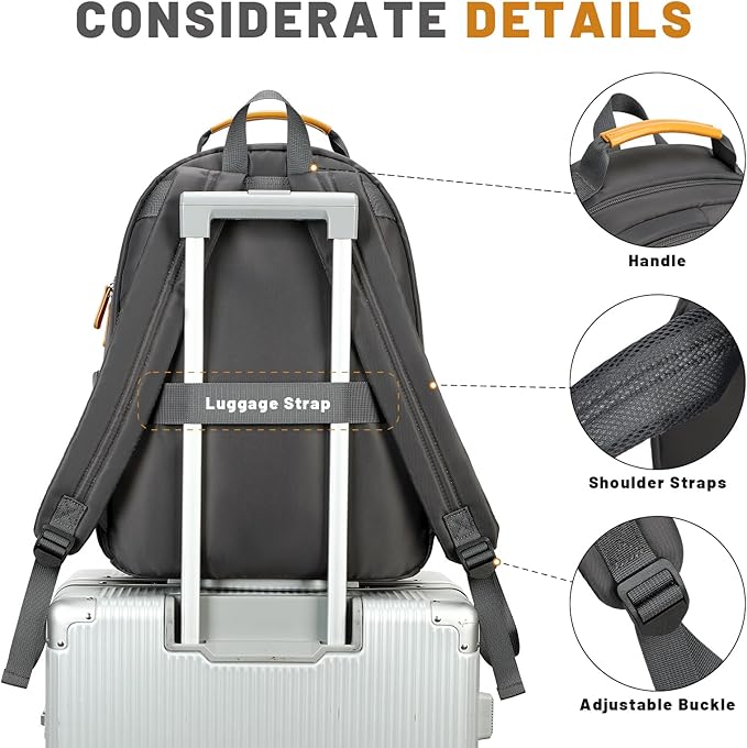 mygreen Stylish and Multifunctional Women's Laptop Backpack - Image 5
