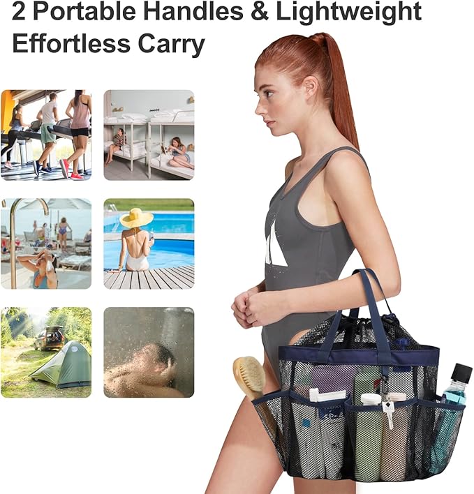 F-color Mesh Shower Caddy Portable - Image 6