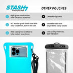 Waterproof Phone Pouch w/Long Lanyard | IPX8 Adventure Grade Cellphone Dry Bag - Image 3