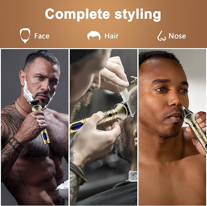 GSKY Professional Hair Clippers, Beard Trimmer for Men Electric Razor