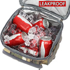 FlowFly Double Layer Cooler Insulated Lunch Bag Adult Lunch Box Large Tote Bag - Image 3