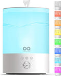 Everlasting Comfort 2.5L Top Fill Humidifiers for Bedroom - Quiet Easy to Fill & Clean, 24HR Runtime, Night Lights, Timer, Ultrasonic Cool Mist Humidifier, Auto Shut-Off, Essential Oil Diffuser
