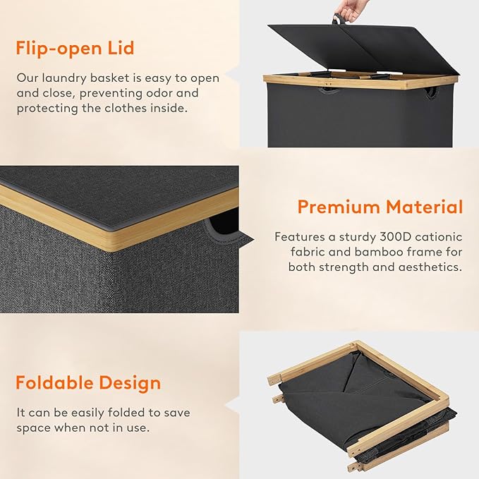 Lifewit 160L Double Laundry Hamper - Image 7