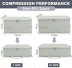 Compression Packing Cubes for Travel Essentials, 2 Pack Expandable Travel Cubes - Image 2