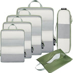 BAGAIL 6 Set Ultralight Compression Packing Cubes Packing Organizer by BAGAIL