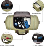 Litvyak Duffle Bag for Travel, Large 60L Canvas Travel Duffel Bags Overnight - Image 4