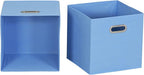 Household Essentials, Light Blue 6 Pack Fabric Storage Bins - Image 4