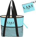 Sandproof Beach Bag with Zipper by NBIAN