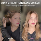 Thermal Brush 1.5", Hair Curling Brush, 30s Fast Heated Round Brushes for Blowout Look, Negative Ion Tech, 2 Temp Settings, Less Damage, Universal Voltage for Travel, Easy to Use for Women, Gold