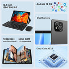 Tablet, Android 14 Tablet with 12GB RAM 128GB ROM, Octa-Core Processor Tablets - Image 2