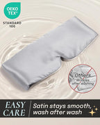 Zenssia Satin Sleep Mask for Women and Men, Lightweight Padded Eye Mask - Image 3