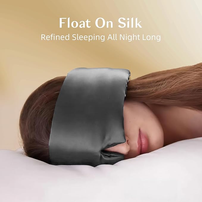 Silk Sleep Mask for Women and Men, Side Sleeper, 22 Momme Pure Mulberry Silk - Image 5