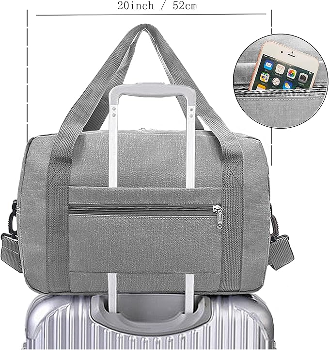 Foldable Carry on Luggage Bag 22x14x9 Personal Item Bag - Image 5