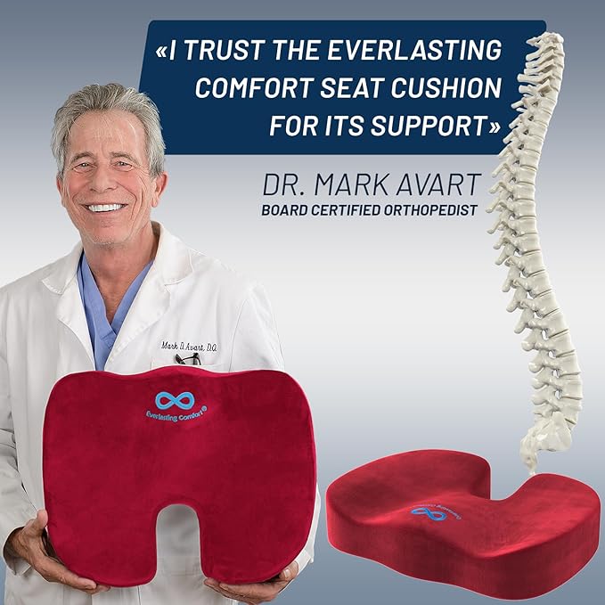 Everlasting Comfort Doctor Recommended Memory Foam Seat Cushion - Image 6