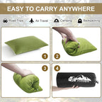 Ivellow Memory Foam Travel Pillow Compressible Camping Pillow - Image 7