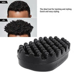 Rubber Curling Hair Brush : Twist King Sponge for Afro Hair, Ideal Durable Washable Sponges Curls Tool (Dense Tooth)