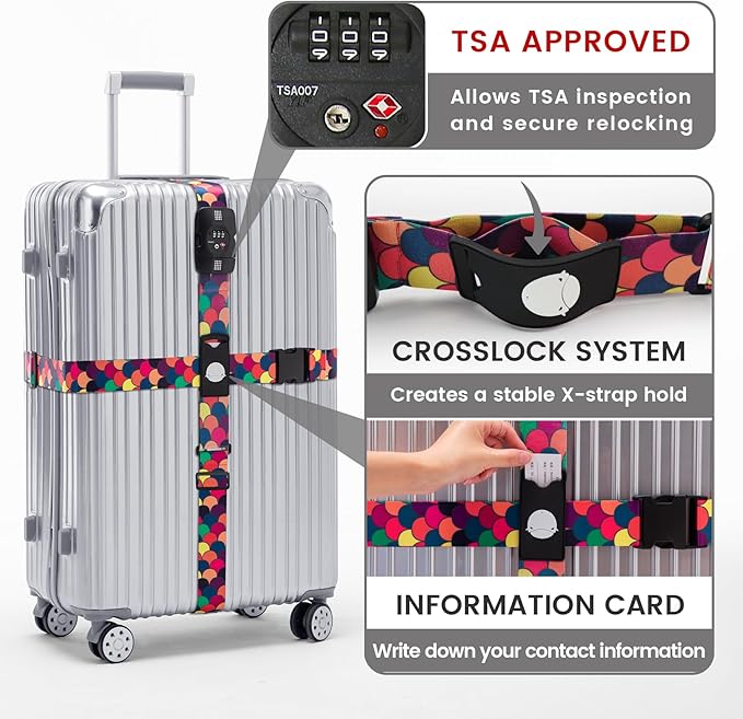 Travelkin Luggage Straps TSA Approved - Image 3