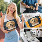 Custom Electronics Organizer Travel Case Customize Personalized Text Image - Image 7