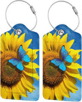 Set of 2 Pretty Sunflower Luggage Tags by SNAPMADE