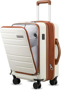 LUGGEX Carry On Luggage 22x14x9 Airline Approved, Expandable Polycarbonate by LuggeXLUGGAGE