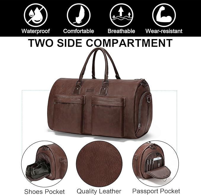 Modoker Rolling Garment Bag for Travel Wheeled Duffel Bag Luggage Suit Travel - Image 6