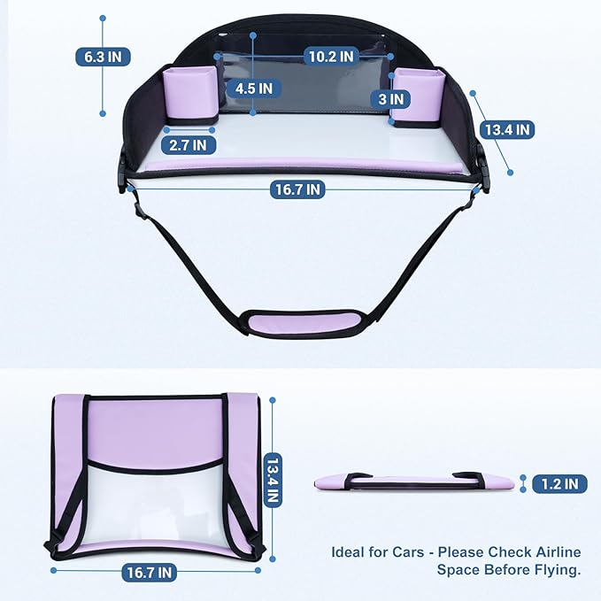 COOLBEBE Kids Travel Tray for Car Seats, Toddler Lap Desk - Image 6