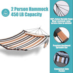 TegerDeger 12FT 2 Person Hammock Large Hammock 450LB Capacity - Image 4