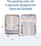 Narwey 6 Set Compression Packing Cubes - Image 2