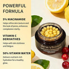 dewyhour Deep Vitamin C Golden Capsule Face Cream, Lightweight Face Moisturizer, Smoothing & Firming, Brightening Glow, Improves Appearance of Uneven Tone, Korean Skincare, For Dry Skin