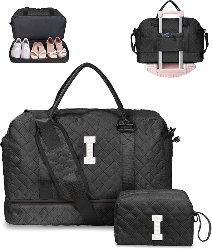Gifts for Friends-Initial Duffle Bag by Vogewood