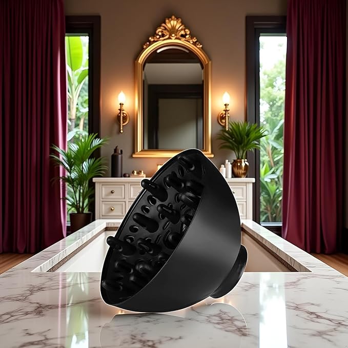 Universal Hair Dryer Diffuser Attachment for Curly Hair,Black Adaptable for Blow Dryers Diffuser Hair Universal for Curly Hair Care Dryer Diffusers Dryers and Styling Tools and Appliances Accessories