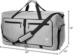 Bago Foldable Duffel Bags for Traveling Women & Men - 60L Medium Packable - Image 11